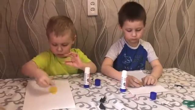 Птички - синички аппликация смотреть онлайн