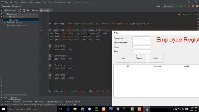 Python Crud Tkinter Step by Step Mysql Database смотреть онлайн