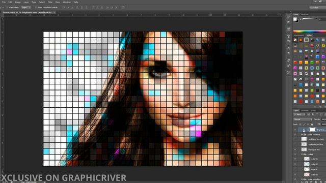 Color Grid Photoshop Action смотреть онлайн