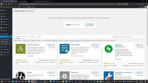 Como Criar um Topo com Elementor - Curso Wordpress Fácil