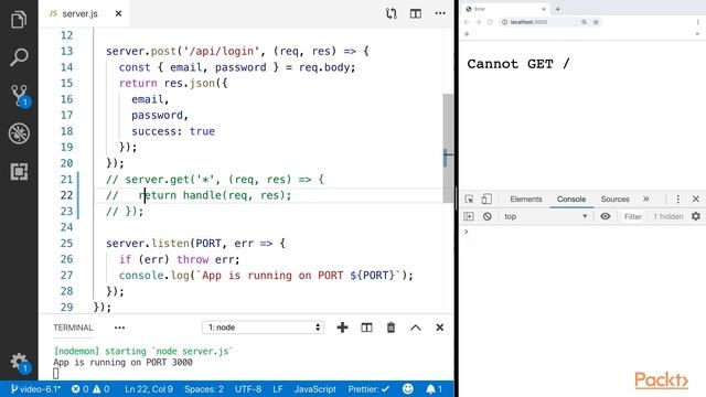 Hands-On Server-Rendered: Create Login Form to Handle Post Request | packtpub.com смотреть онлайн