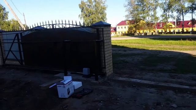 Кованые откатные ворота с автоматикой. Нижний Новгород. смотреть онлайн