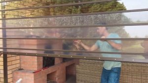 Прозрачные рольставни из поликарбоната