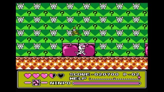 Dendy (Famicom,Nintendo,Nes) 8-bit Ninja Cat Round 7