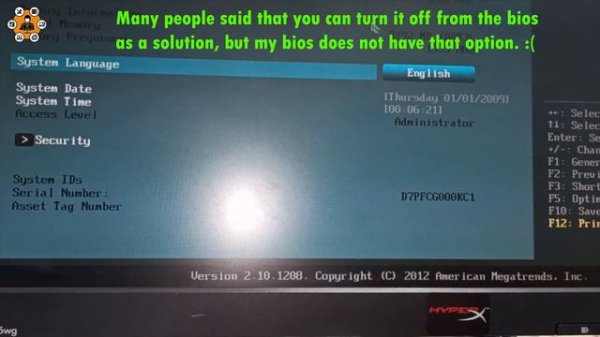 Chassis Intrude Fatal Error Hardware Fix