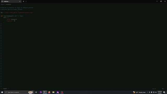How to Dictionary Attack Network Printers with Python смотреть онлайн