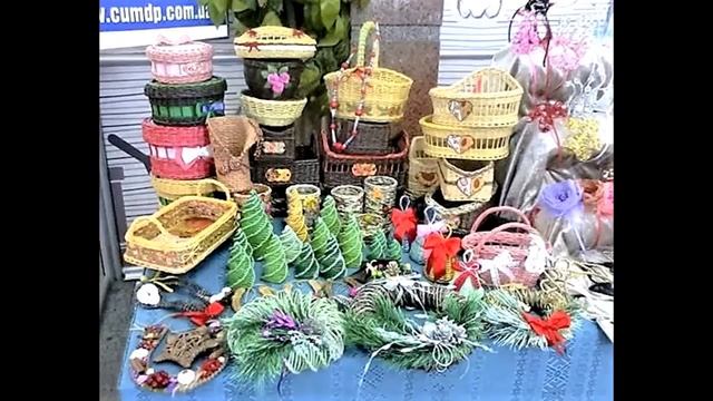 Мои плетеночки из бумажной лозы к Новому году смотреть онлайн