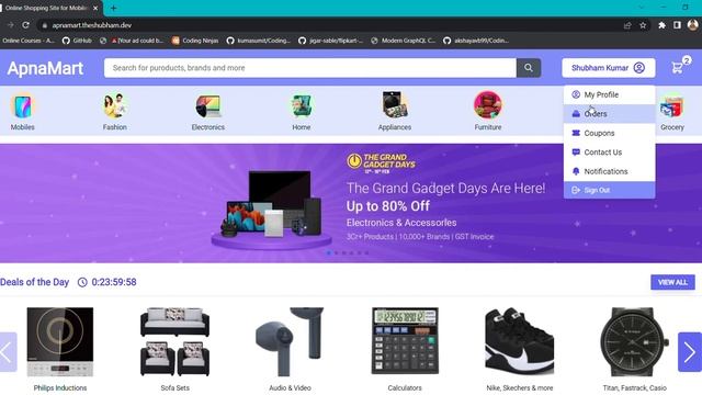 MERN eCommerce Application. React JS, Tailwind CSS, Redux, MongoDB, Nodejs, Expressjs. смотреть онлайн