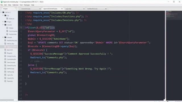 CMS Approve User Comment Using PHP смотреть онлайн