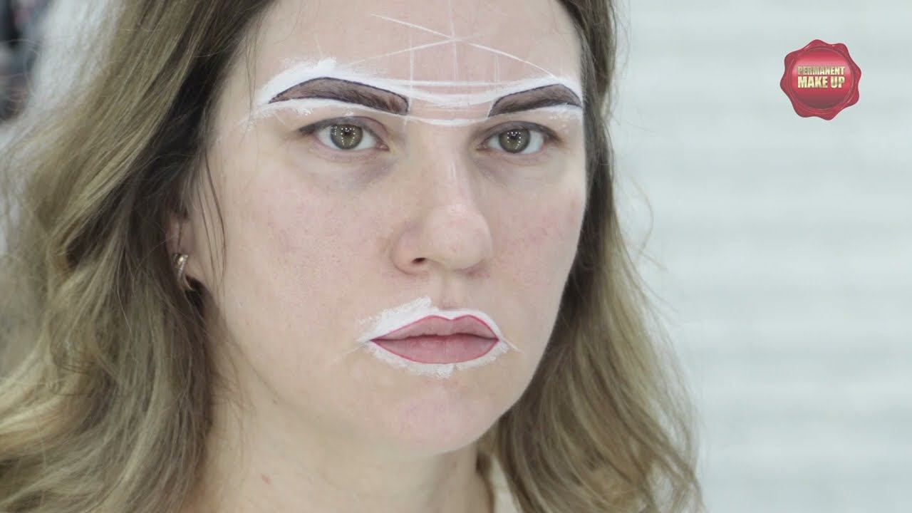 Перманентный макияж трёх зон❗ Брови губы глаза🤩 Освежить лицо и не краситься с утра❗ смотреть онлайн