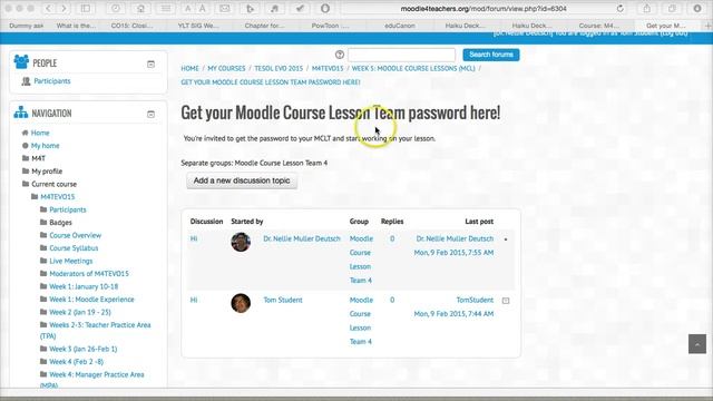 Moodle Course Lesson Team смотреть онлайн