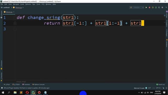 How to swap first and last letters a string in Python смотреть онлайн