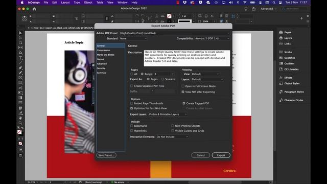 How do I export my colour InDesign document as black and white? смотреть онлайн