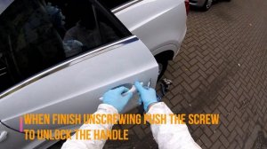 how to remove/replace door handle audi Q3 2013