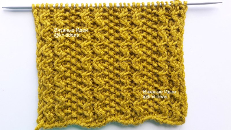 Красивый узор из жгутов и жемчужной вязки! смотреть онлайн