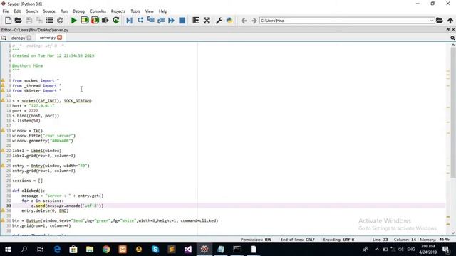 Multiple clients & server chatting (with GUI) + public chat room (with GUI) - Python (Arabic) смотреть онлайн