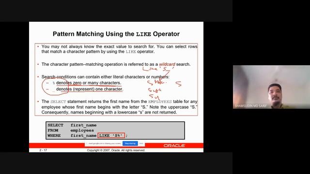 Oracle-Les 02 - W3 - Restricting and Sorting Data смотреть онлайн