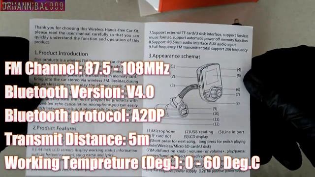 Unboxing & Review NEW BT52 Car Charger MP3 Player Bluetooth FM Transmitter смотреть онлайн