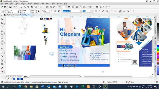 DxB: Quick e-flyer design using Coreldraw 2019 смотреть онлайн