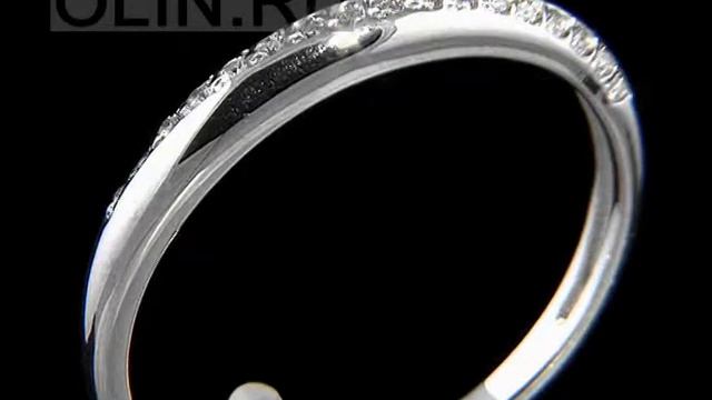 Колечко из серебра со множеством фианитов смотреть онлайн