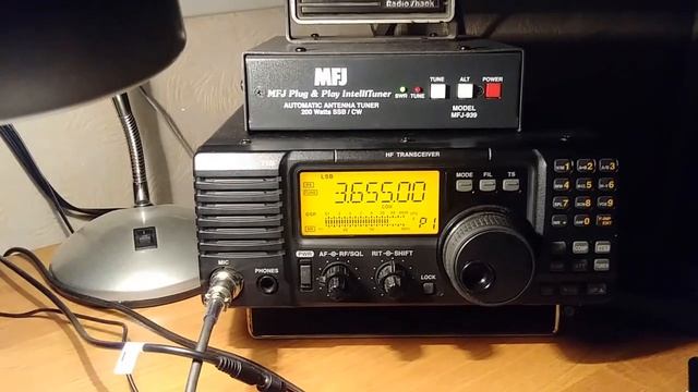 Антенна-удочка на 80 м, обзор диапазона и QSOs. смотреть онлайн