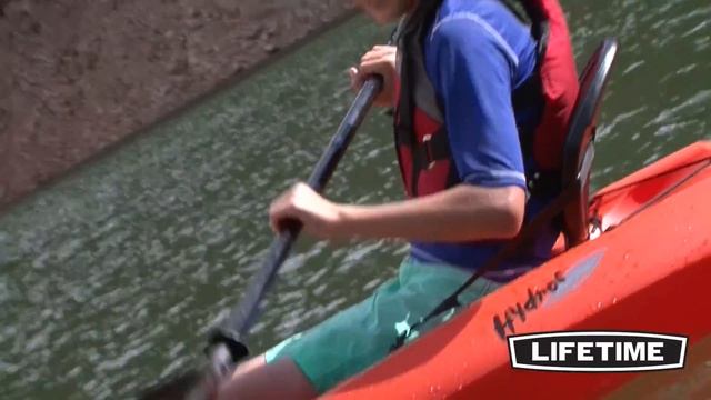 Lifetime 8.5 ft Hydros Plastic Kayak w/ Paddle - KitSuperStore.com смотреть онлайн