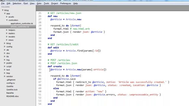 Tutorial Ruby on Rails 11: Scaffolding смотреть онлайн