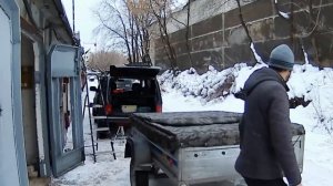 прицеп палатка. складной модуль