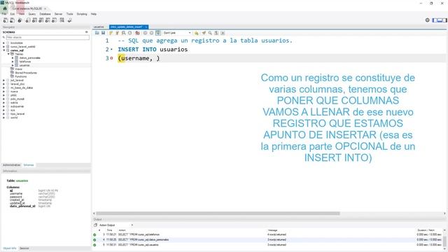 Curso MySQL | CRUD en MySQL | DML en MySQL| INSERT SQL | INSERT INTO en MySQL - INSERT en MySQL смотреть онлайн