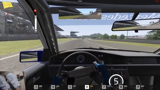 DTM90 Mercedes 190e EVO II, Nurburgring GP, Assetto Corsa (SRS) смотреть онлайн