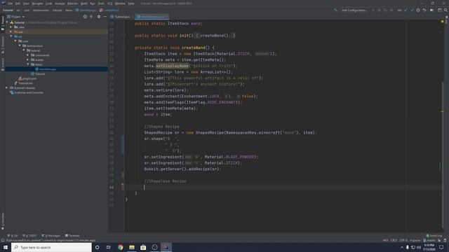 Spigot: Custom Plugin Tutorial - Custom Recipes (#7) смотреть онлайн
