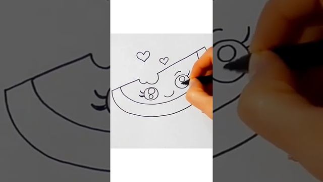 How to draw a WATERMELON IN REVERSE_ Как нарисовать АРБУЗ НАОБОРОТ.mp4 смотреть онлайн
