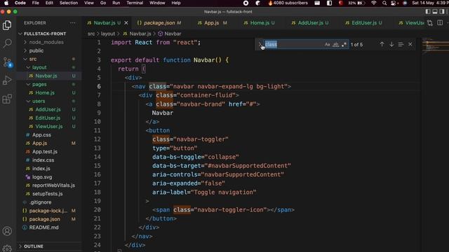 Create Navbar using Bootstrap and React || Full Stack CRUD Application Spring Boot and React -07 смотреть онлайн