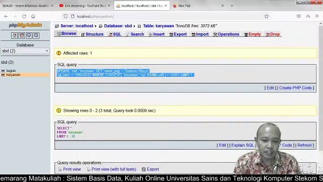 Praktikum SQL: Data Manipulation (SBD) Kuliah Online Universitas Stekom Semarang смотреть онлайн