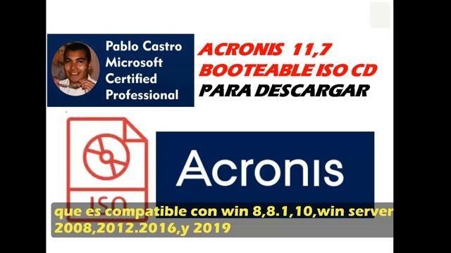 ?CD ISO BOOTEABLE DE ACRONIS 11.7 E INSTALADOR DE ACRONIS 11.7 смотреть онлайн
