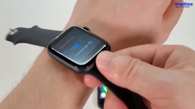 How IWO MAX T500 Smartwatch Conncect with Phone - Apple Watch Series 5 Copy смотреть онлайн
