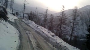Крутой спуск с горы на «Камазе», сопка высокая участок Ирокинда