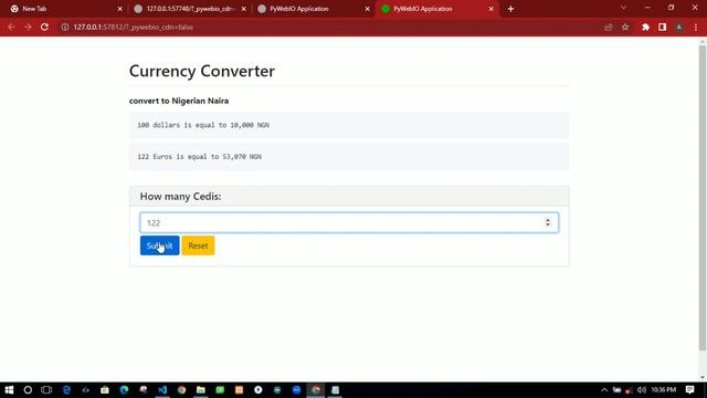 Pywebio: Currency Converter app without HTML5 and JS using Python #3 смотреть онлайн