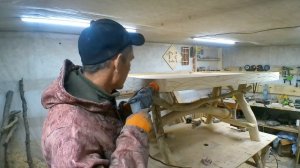 СТОЛ ИЗ ДЕРЕВА  СВОИМИ РУКАМИ. ЛЕСНАЯ МЕБЕЛЬ. Часть 2