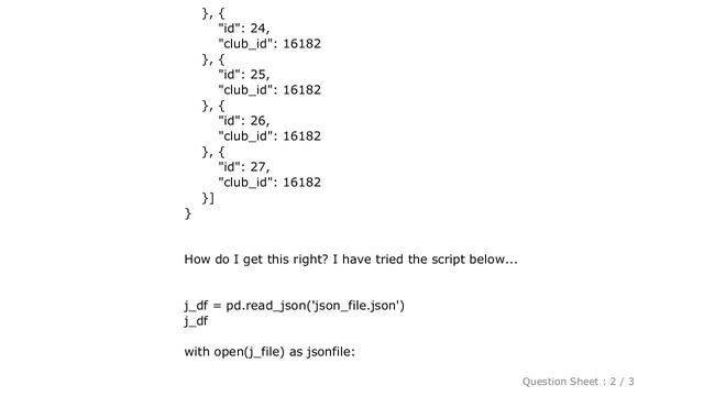 Pandas : Read JSON to pandas dataframe - ValueError: Mixing dicts with non-Series may lead to ambig смотреть онлайн