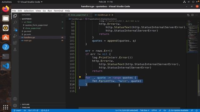 Display data from a PostgreSQL database using Go templates смотреть онлайн