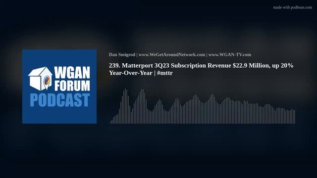 239. Matterport 3Q23 Subscription Revenue $22.9 Million, up 20% Year-Over-Year | #mttr смотреть онлайн