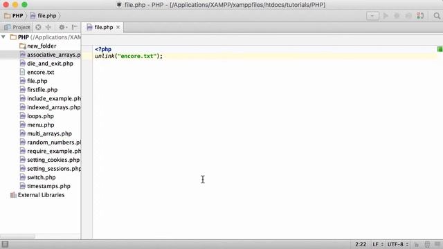 PHP Tutorial - #69 - Deleting a File смотреть онлайн