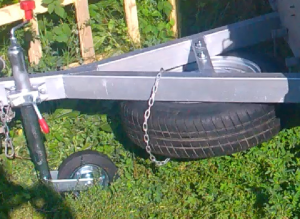 Крепление запасного колеса для прицепа Спутник