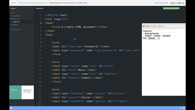 web Developer Bootcamp | HTML Forms and validation #07 смотреть онлайн