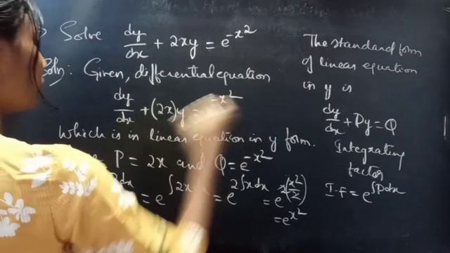 dy/dx+2xy=e^(-x^2) #LinearEquation L629 @MathsPulseChinnaiahKalpana смотреть онлайн