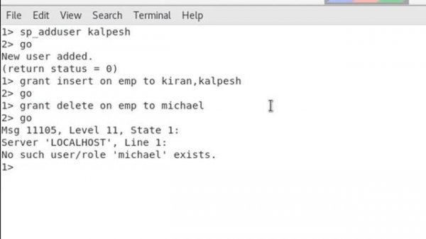 13. Sybase Tutorial: Sybase grant permission on table to User