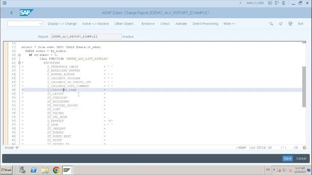 SAP ABAP ALV Reports Part 1 смотреть онлайн