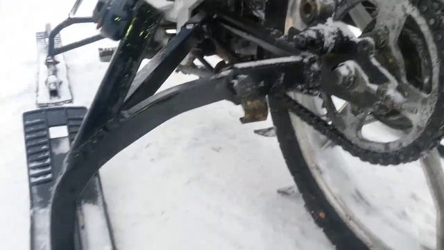 Самодельный снегоход из мопеда 2 смотреть онлайн