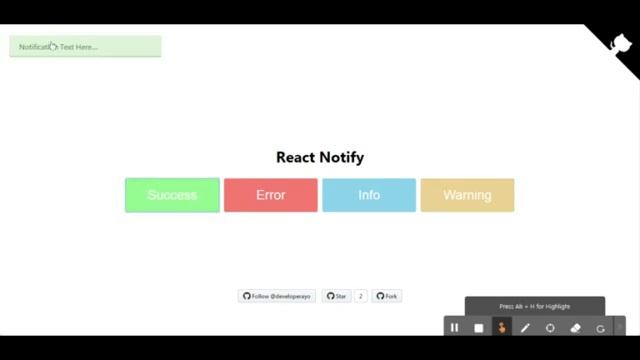 React-Notify
